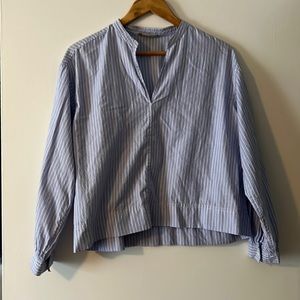 Everlane long sleeved pinstripe shirt, size 6